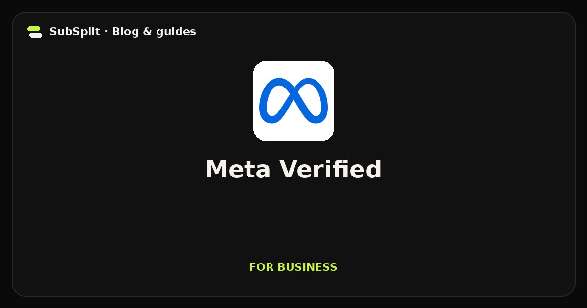 Meta Verified — For business